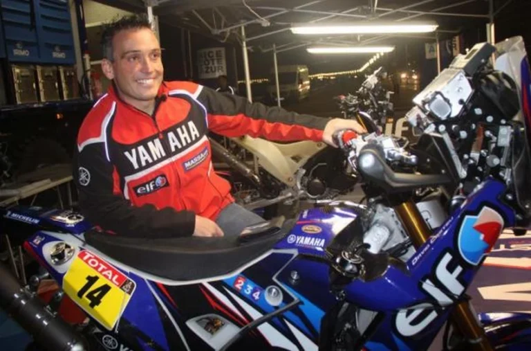 David Casteu pilote français de rallye-raid sur Yamaha en compétition