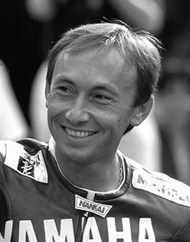 Dominique Sarron sur Yamaha lors d’une course d’endurance au Bol d’Or