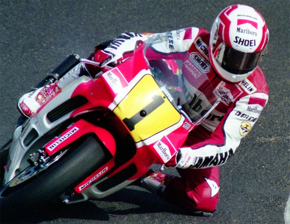 Eddie Lawson champion du monde 500 sur Yamaha en Grand Prix moto