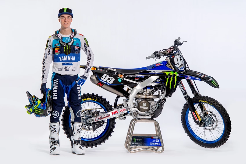 Jago Geerts pilote motocross belge Yamaha en championnat du monde MX2