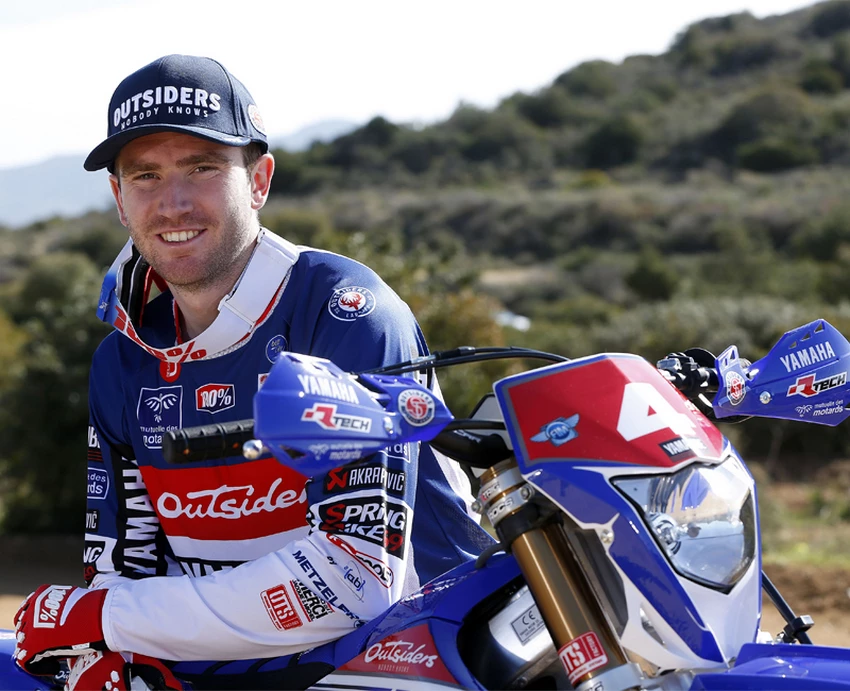 Loïc Larrieu pilote Yamaha en championnat du monde d’enduro