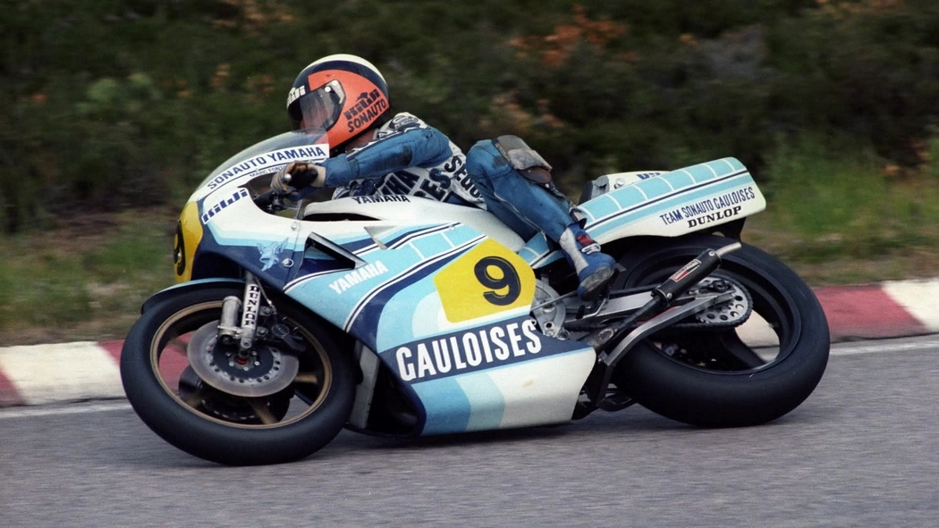 Marc Fontan pilote français en Grand Prix moto sur Yamaha YZR500