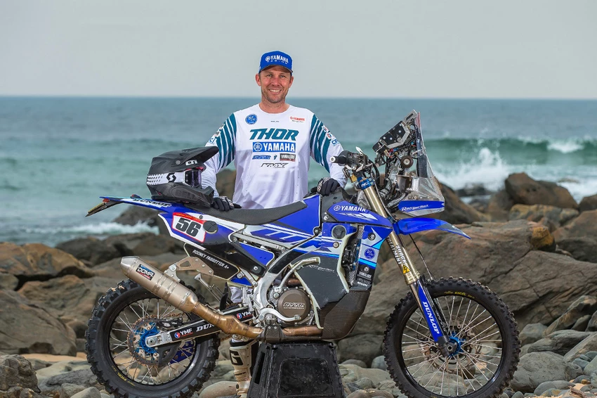 Rodney Faggotter pilote australien en rallye-raid sur Yamaha WR450F Rally