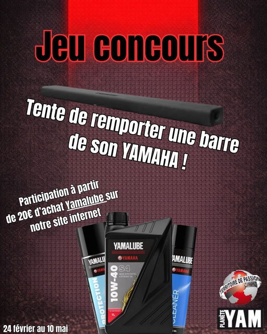 Jeu concours yamaha yamalube planete yam
