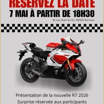 soirée présentation Yamaha R7 2026 6 MAI 2026 PLANETE YAM RENNES