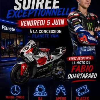 SOIREE M1 FABIO QUARTARARO JUIN 2026 PLANETE YAM RENNES