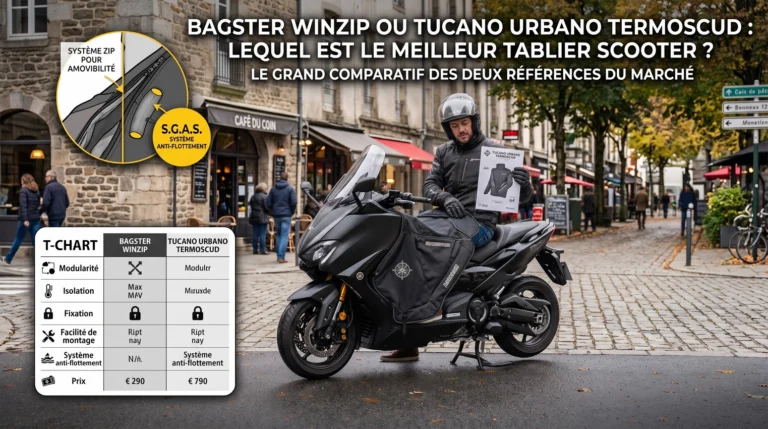 Bagster Winzip ou Tucano Urbano Termoscud quel est le meilleur tablier scooter