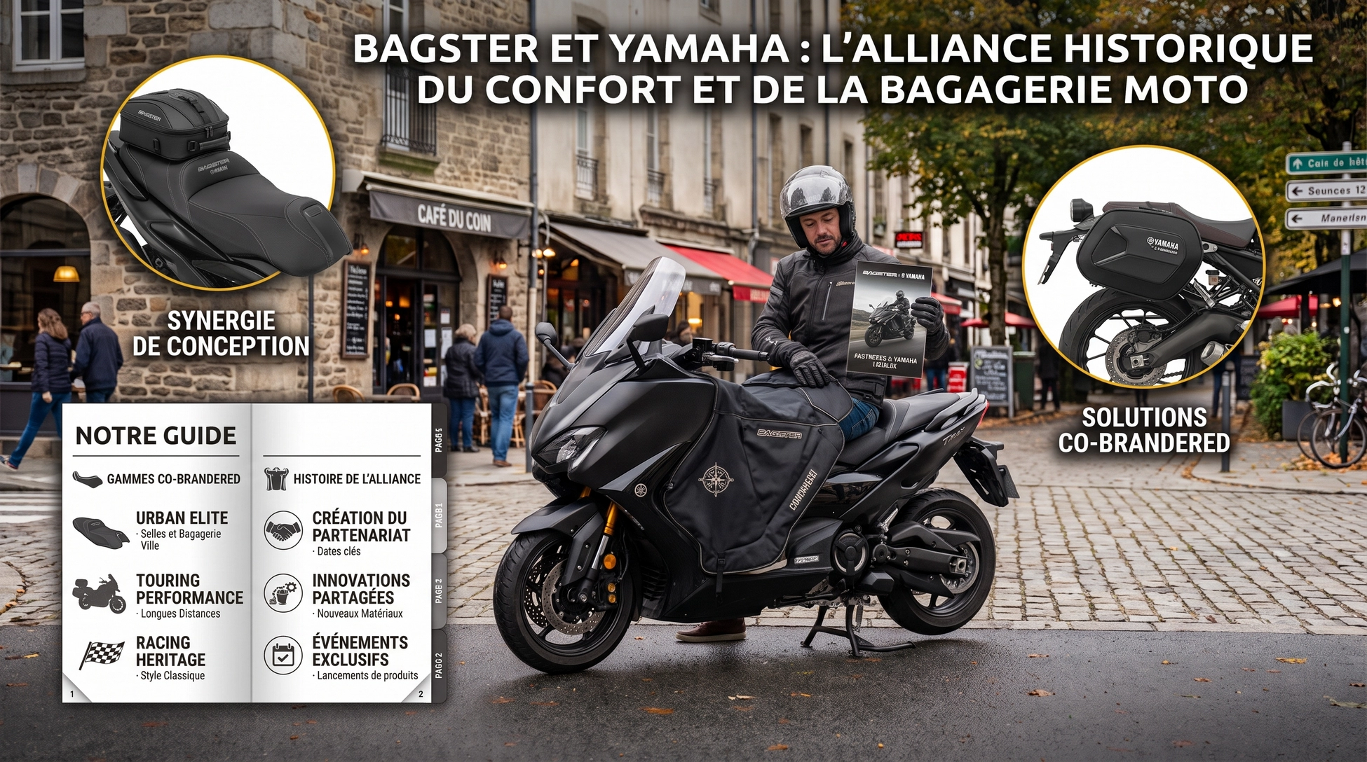 Bagster et Yamaha L'alliance historique du confort et de la bagagerie moto